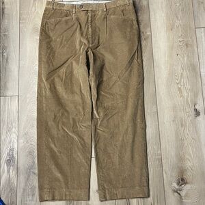 NEIMAN MARCUS mens corduroy pants Tan Size 36 Italy